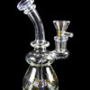 Dank Gals Mini Beaker Pipe with Colored Accents Dank Gals Mini Beaker Pipe with Colored Accents