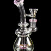 Dank Gals Mini Beaker Pipe with Colored Accents Dank Gals Mini Beaker Pipe with Colored Accents