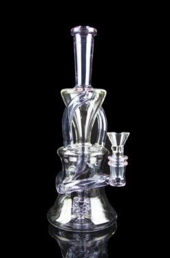 "Funnel Cake" Hourglass Recycler with Colored Accents