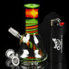 Rasta Swirl Beaker Mini Rig Rasta Swirl Beaker Mini Rig