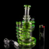"Dabbin' Diablo" Horns Internal Recycler Dab Rig with Banger