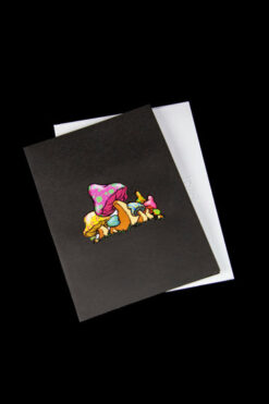 Dirty Pop Pop-Up Greeting Card - Trippin' Shrooms