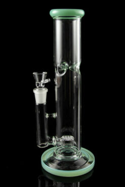 The "Flower of Life" Straight Tube Bong with Ice Catcher