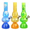Mini Acrylic Double Bubble Water Pipe with Built in Grinder Base Mini Acrylic Double Bubble Water Pipe with Built in Grinder Base