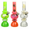 Mini Acrylic Bubble Water Pipe with Grinder Base Mini Acrylic Bubble Water Pipe with Grinder Base