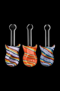 Guitar Candy Stripe Hand Pipe