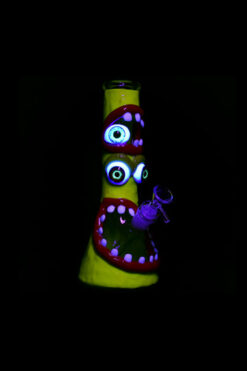 Maniacal Monster 3D Painted Beaker Water Pipe
