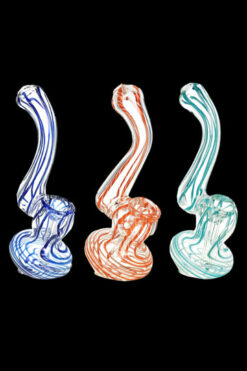 The "Candycane" Rasta Striped Mini Bubbler