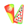 Pizza Slice Silicone Hand Pipe with Glass Bowl