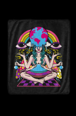 Pulsar Fleece Throw Blanket - Meditation