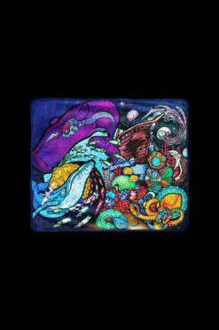 Pulsar Fleece Throw Blanket - Psychedelic Ocean