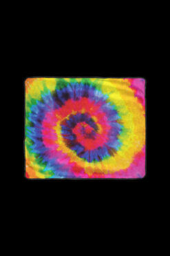 Pulsar Fleece Throw Blanket - Spiral Tie Dye