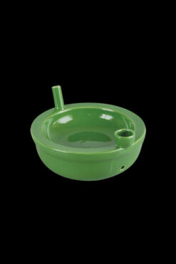 Roast And Toast Green Ceramic Munchies Bowl Pipe