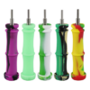 Silicone Vapor Straw with Titanium Tip - Bamboo Collector