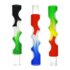 Silicone Covered Glass Chillum Pipe