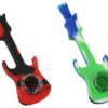 Silicone Guitar Hand Pipe with Glass Bowl