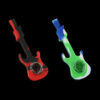 Silicone Guitar Hand Pipe with Glass Bowl