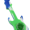 Silicone Guitar Hand Pipe with Glass Bowl
