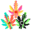 Silicone Hemp Leaf Hand Pipe