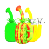 The Pineapple Bong - Silicone Water Pipe with Glass Bowl