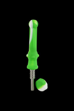 Silicone "Dab Collector" Vapor Straw with Titianium Tip