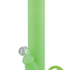 Durable Silicone Straight Tube Bong with Glass Bowl