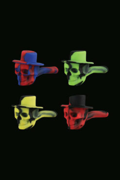 Skull Cowboy Silicone Hand Pipe