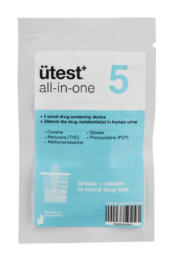 uTest 5 Panel Drug Screen Test - THC/COC/METH/OPI/PCP