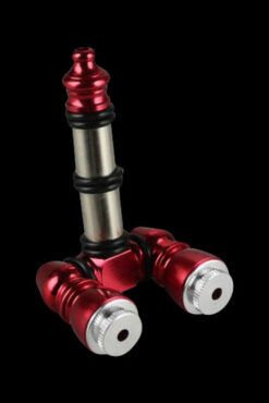 Double Bowl Aluminum Pipe with Bowl Saver Lids