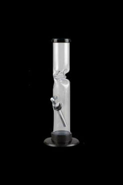 Acrylic Straight Tube Water Pipe With Ice Catcher