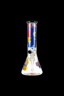 "Papaya" Glass Beaker Ice Bong
