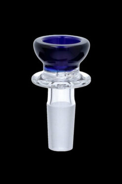 Glass Bowl Drum with Clear Ring Handle