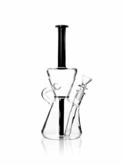 Hourglass Recycler with Black Accents