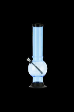Acrylic Straight Tube Bubble Base Bong with Maria