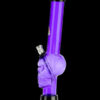 Purple Acrylic Straight Skull Base Bong