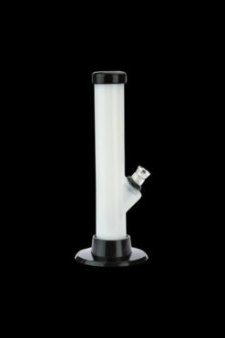 Acrylic Straight Tube Mini Bong with Carb Hole