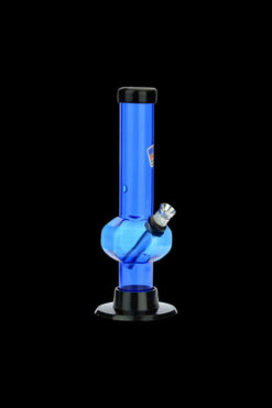 Acrylic Straight Tube Bubble Base Mini Bong