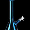 Glass Beaker Base Ice Bong with Metallic Finish Glass Beaker Base Ice Bong with Metallic Finish