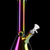 Glass Beaker Base Ice Bong with Metallic Finish Glass Beaker Base Ice Bong with Metallic Finish
