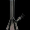 Glass Beaker Base Ice Bong with Metallic Finish Glass Beaker Base Ice Bong with Metallic Finish