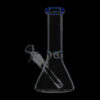 Glass Beaker Base Ice Bong with Colored Mouthpiece Glass Beaker Base Ice Bong with Colored Mouthpiece