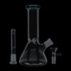 Glass Beaker Base Ice Bong with Colored Mouthpiece Glass Beaker Base Ice Bong with Colored Mouthpiece