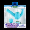 Ooze "Cranium" Silicone 4-in-1 Glass Water Pipe Ooze "Cranium" Silicone 4-in-1 Glass Water Pipe
